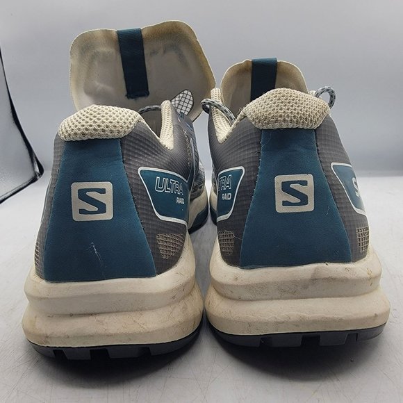 Salomon Ultra Raid Trail Run Quarry Mens 8.5 Trek Blue Gray Trail Shoes Hiking main image 11